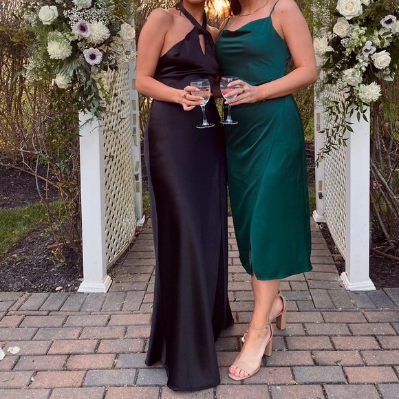 Birdy Grey Monica Dress Black Satin XS - Picture 3 of 3